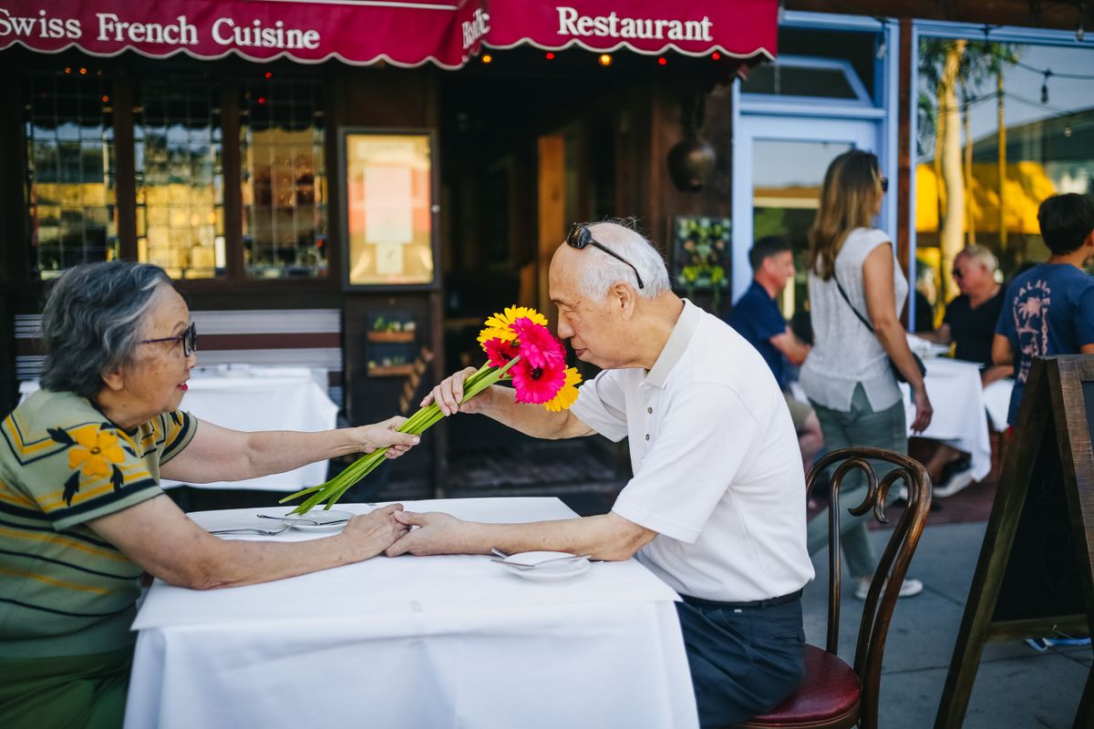 Elderly couple at ease — a balanced, resilient plan